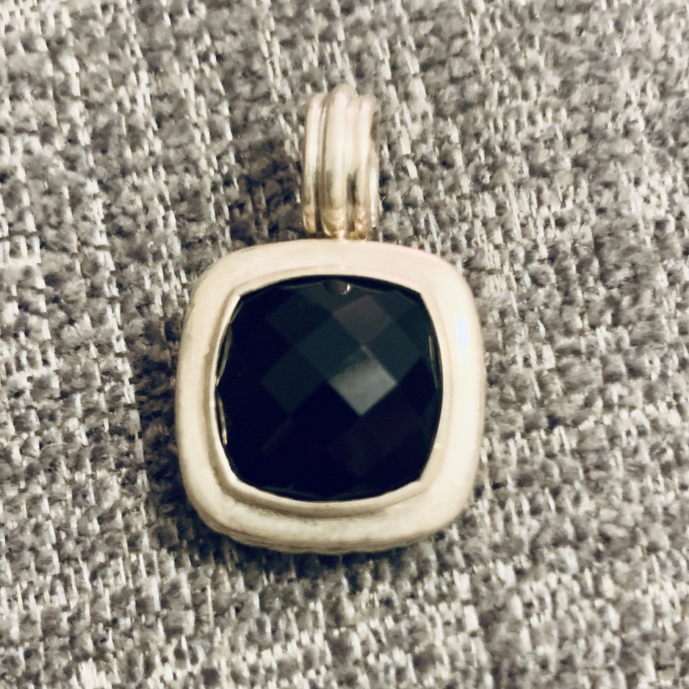 David Yurman Albion Black Onyx Pendant Enhancer